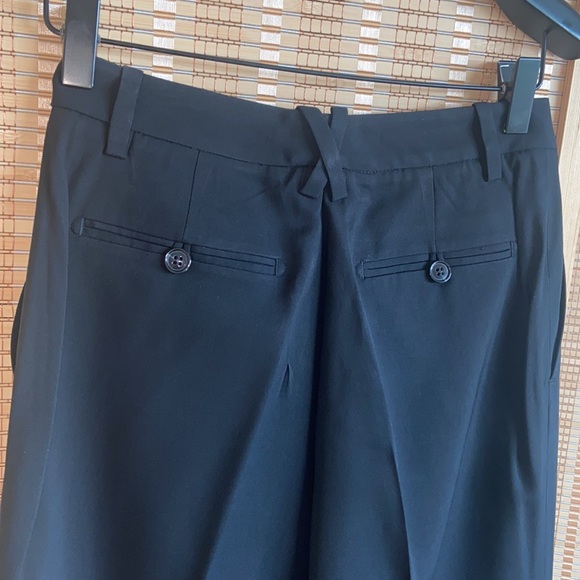 Suistudio crêpe high waist wide leg slim waist long tuxedo trousers 26waist - Picture 9 of 10